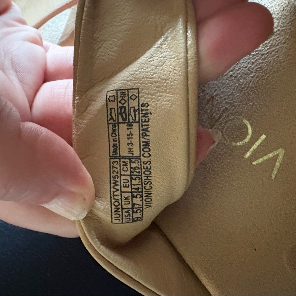 Vionic Women's Juno Orthotic Arch Support Tan Crisscross Slide Sandals Size 9.5 - Picture 3 of 4